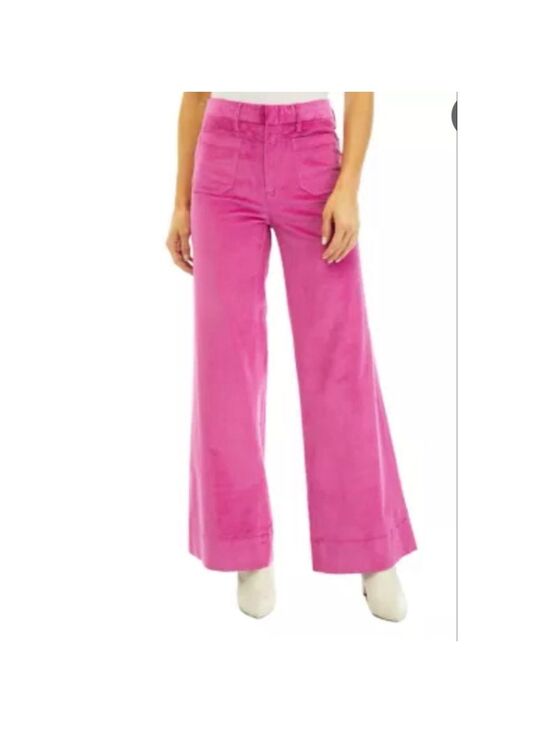 Vineyard Vines Pants - Women's Vineyard Vines Pink High-Waist Wide Leg Corduroy Pants Sz 30 Mauve Rose